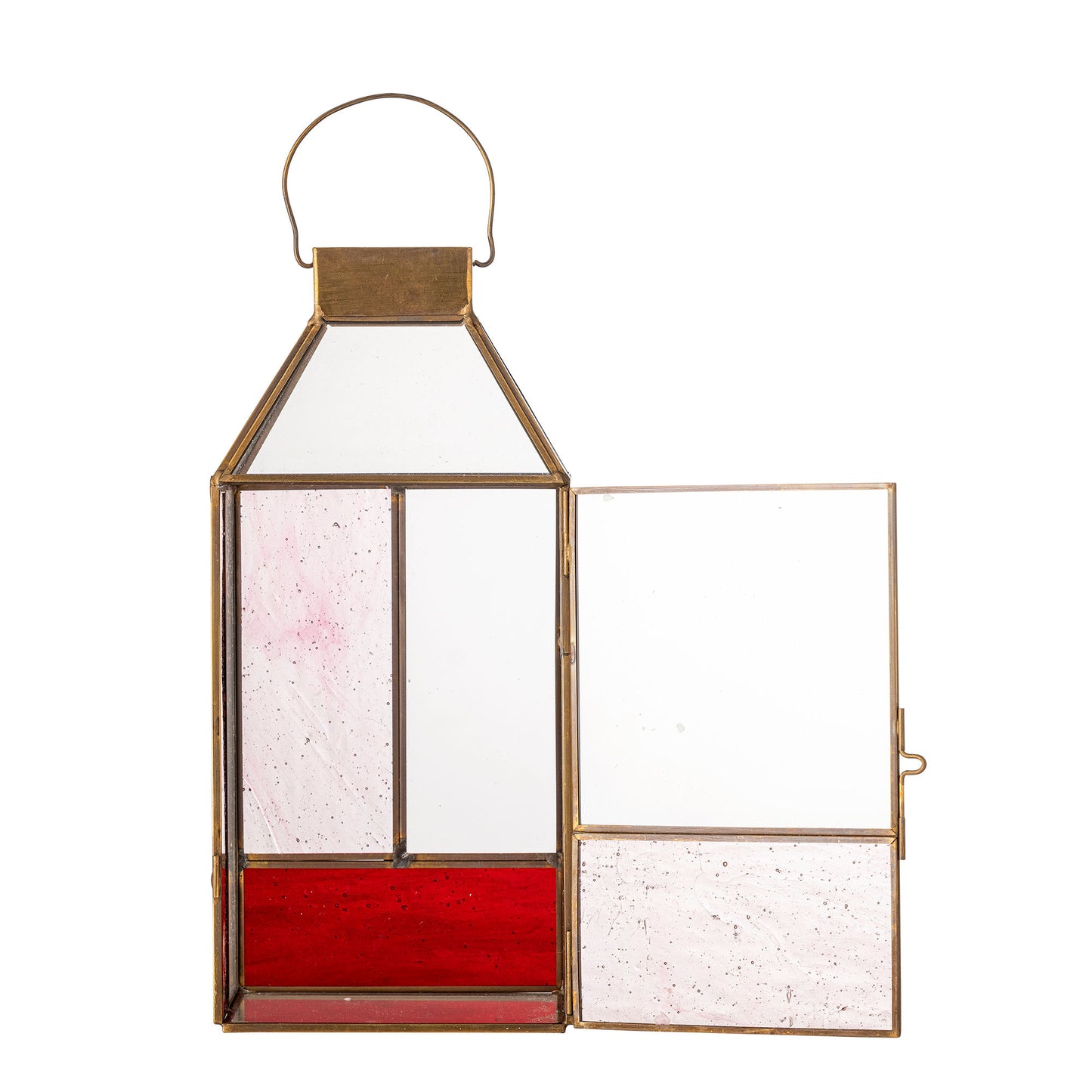 Bloomingville Drew Laterne, Rose, Glas