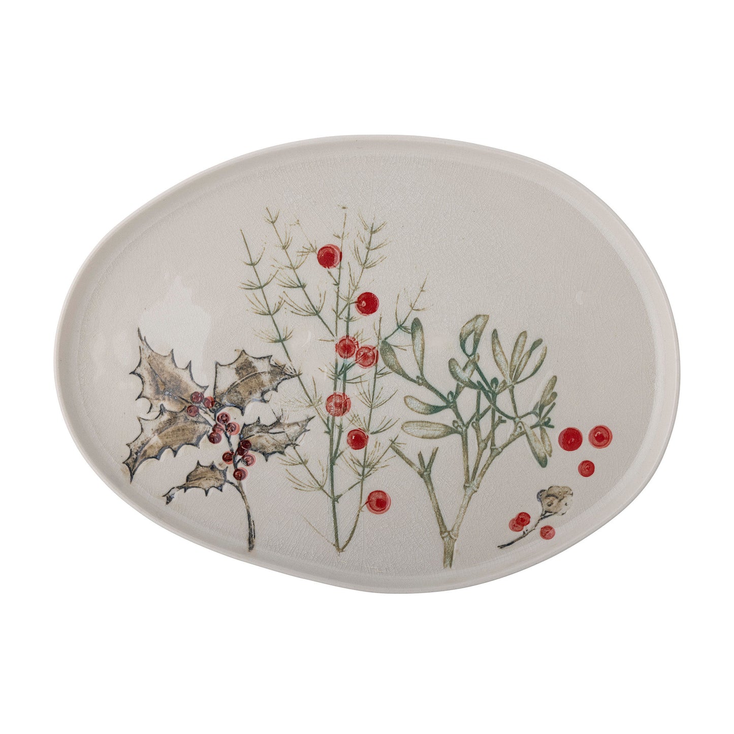 Bloomingville Hollie Servierplatte, Bunt, Steingut