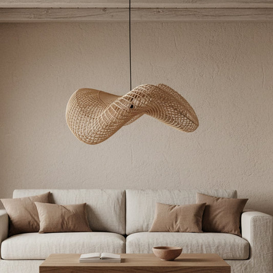 Wellenlampe natur L