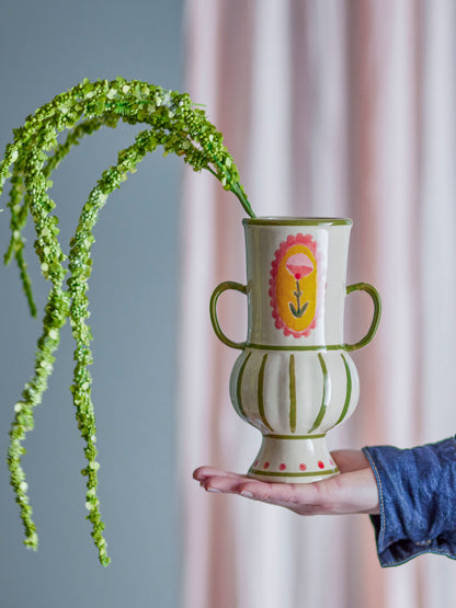 Bloomingville Odina Vase, Bunt, Steingut