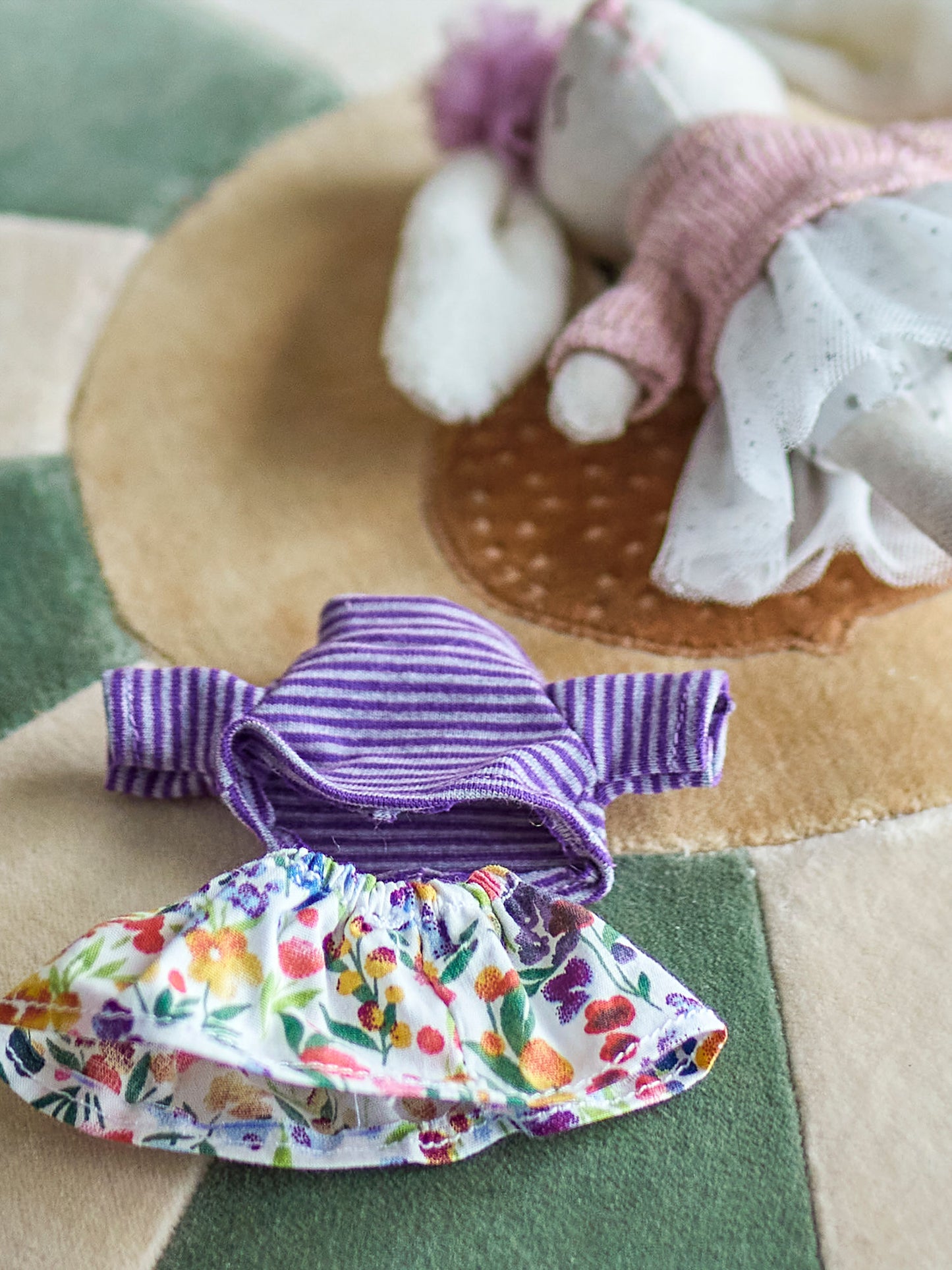 Bloomingville MINI Milly Puppe, Bunt, Polyester