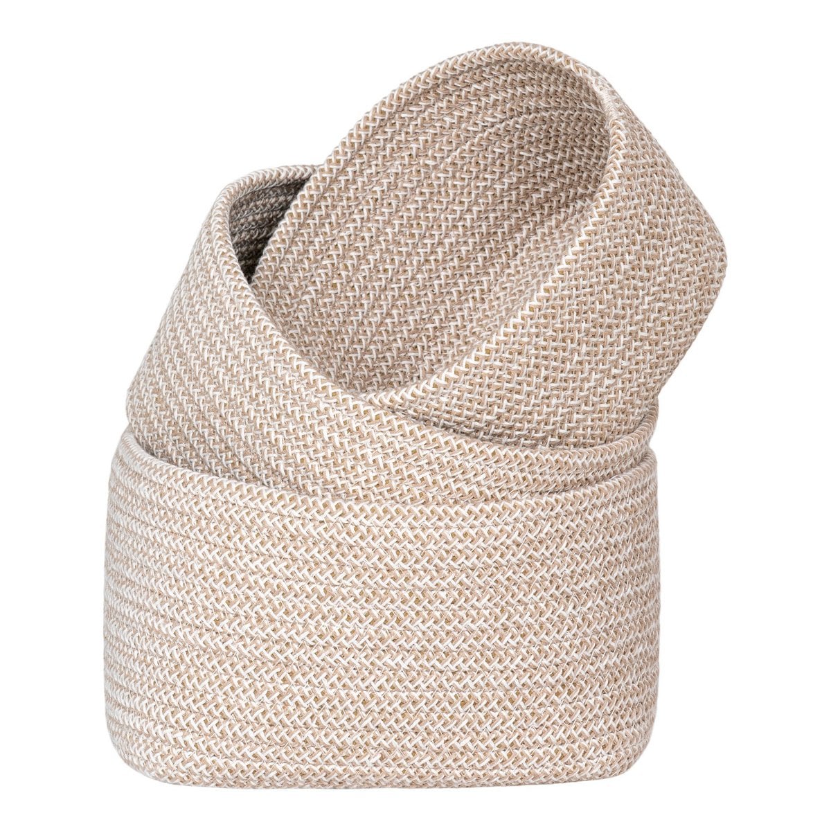 Cadima Aufbewahrungskörbe, Beige, 3er-Set