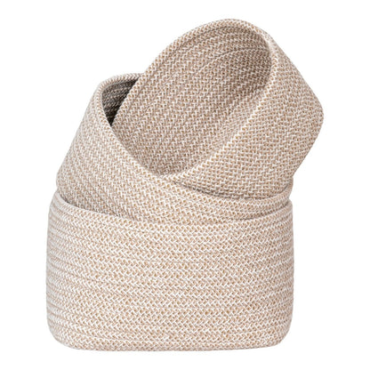 Cadima Aufbewahrungskörbe, Beige, 3er-Set