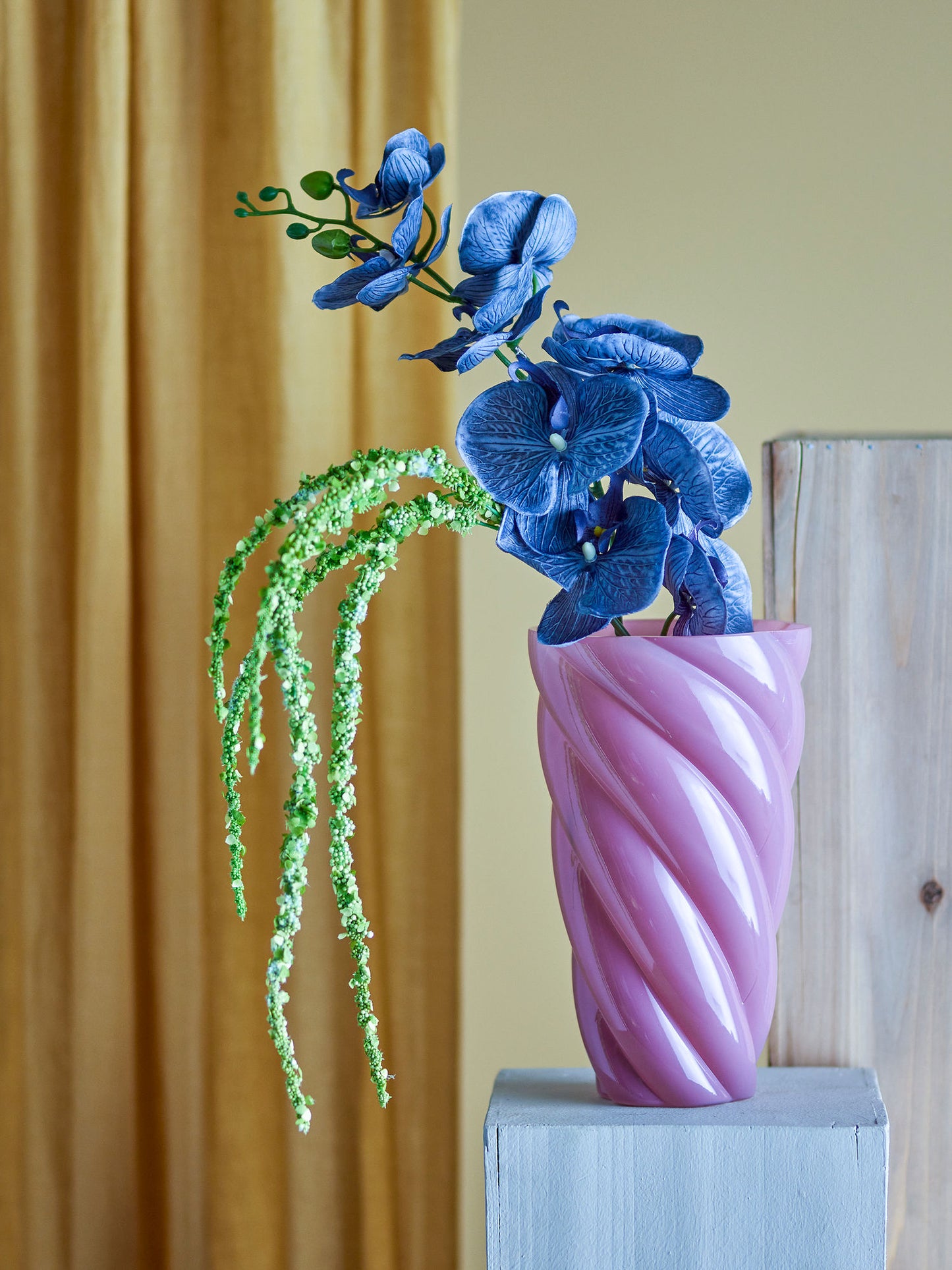 Bloomingville Callo Vase, Rose, Glas