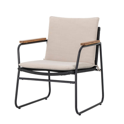 Bloomingville Hampton Loungesessel, Schwarz, Metall
