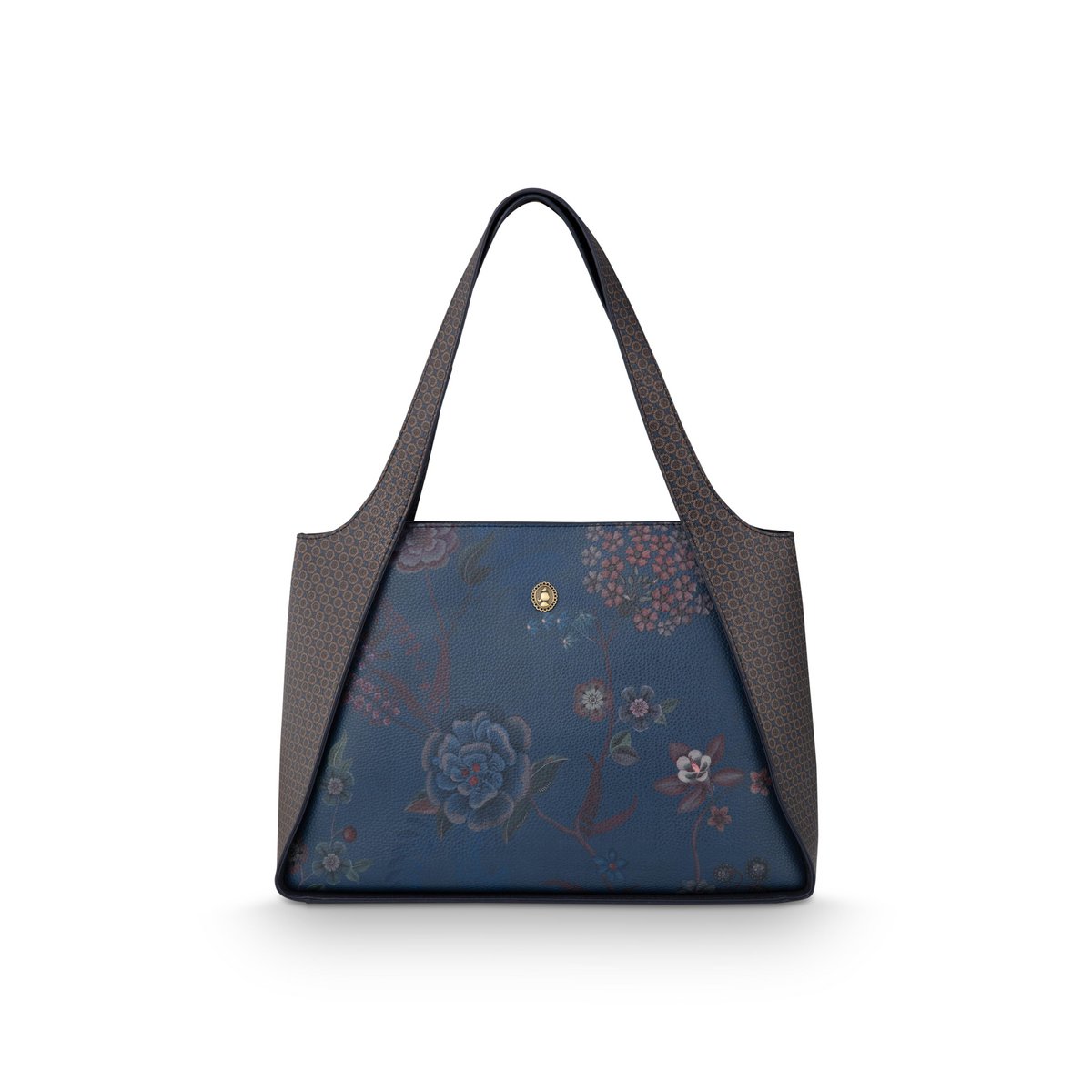 Filou Shoulderbag Large Bodhi Flower Blue 40x15.5x28cm
