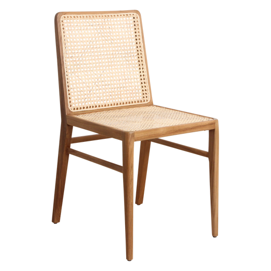 Nova Esszimmerstuhl aus Teakholz ohne Armlehne
