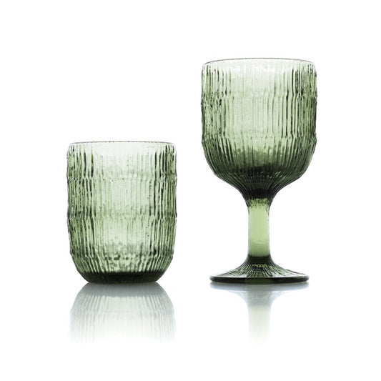 Moss Ripple Wasserglas – Grün