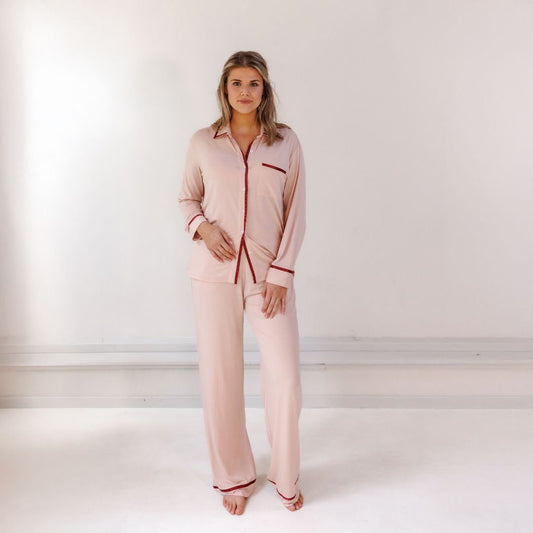 TENCEL™ Pyjama Set Dames Powder Peach