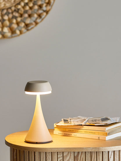Bloomingville Pepple Tragbare Lamp, Wiederaufladbar, Natur, Aluminium
