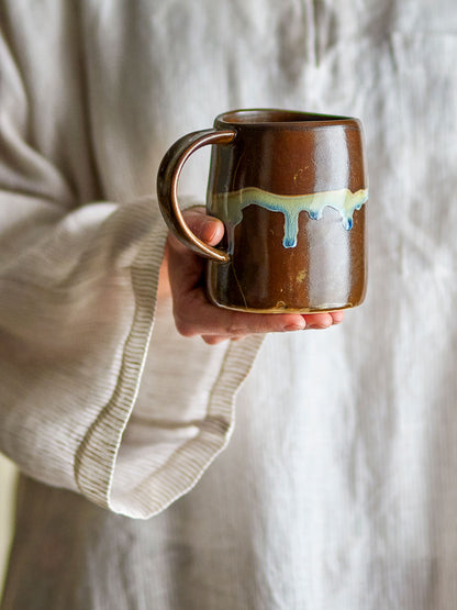 Bloomingville Yori Becher, Braun, Steingut