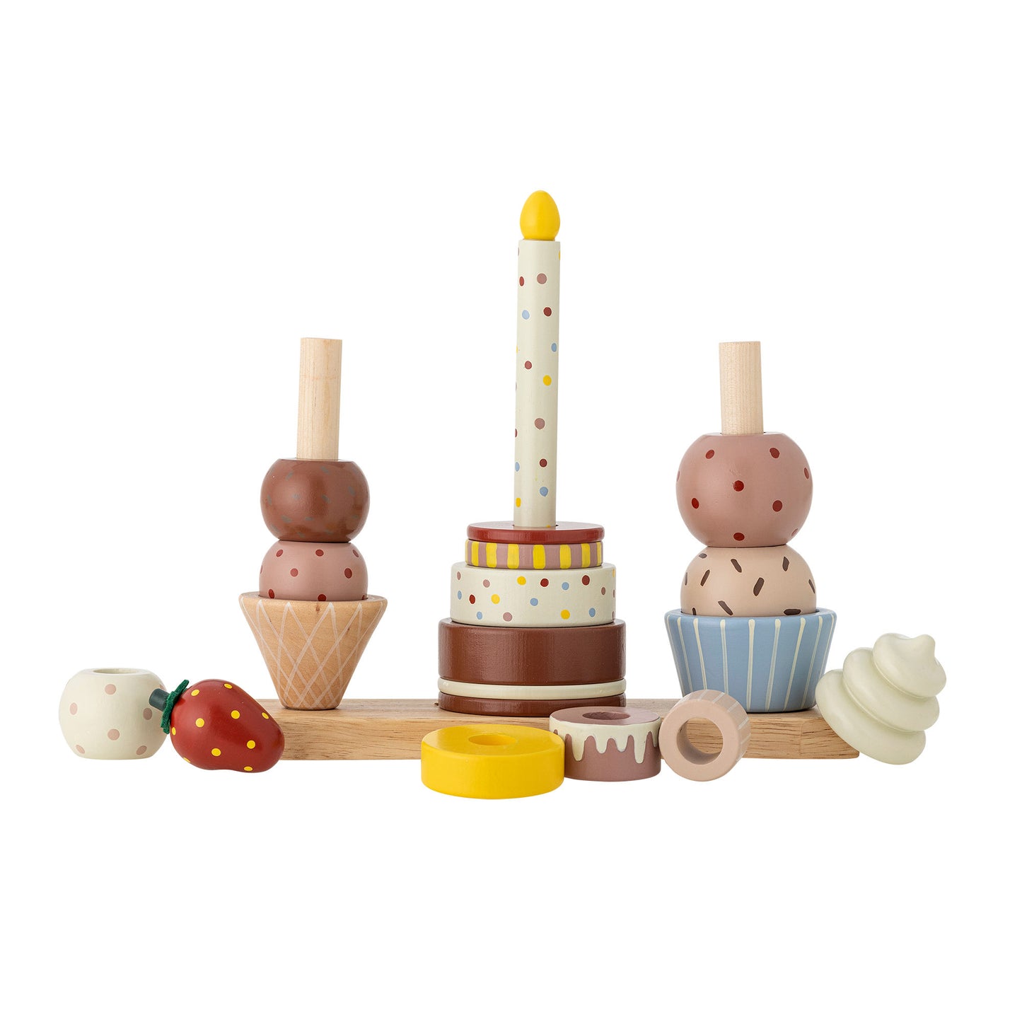 Bloomingville MINI Celebrate Aktivitätsspielzeug, Bunt, FSC®100%, Beech
