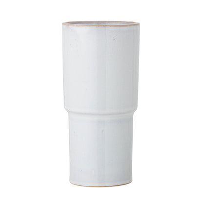 Bloomingville Marji Vase, Weiß, Steingut