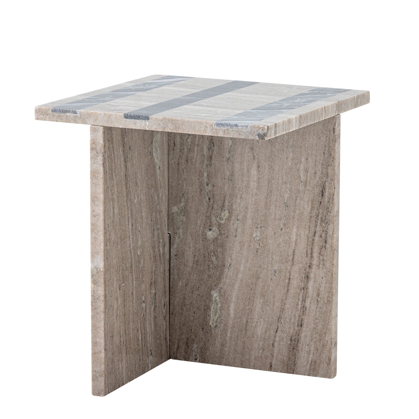 Bloomingville Clea Beistelltisch, Braun, Marmor