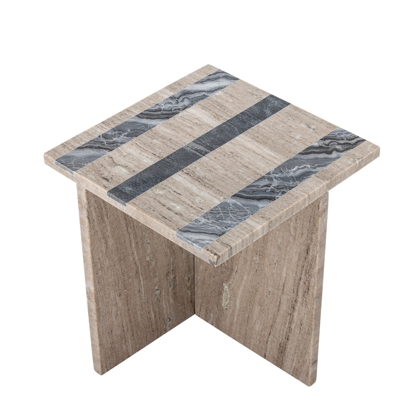 Bloomingville Clea Beistelltisch, Braun, Marmor