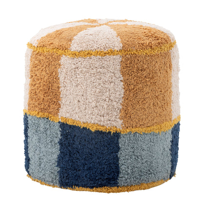 Bloomingville MINI Kio Pouf, Bunt, Baumwolle