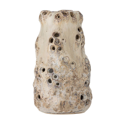 Bloomingville Noble Vase, Natur, Steingut
