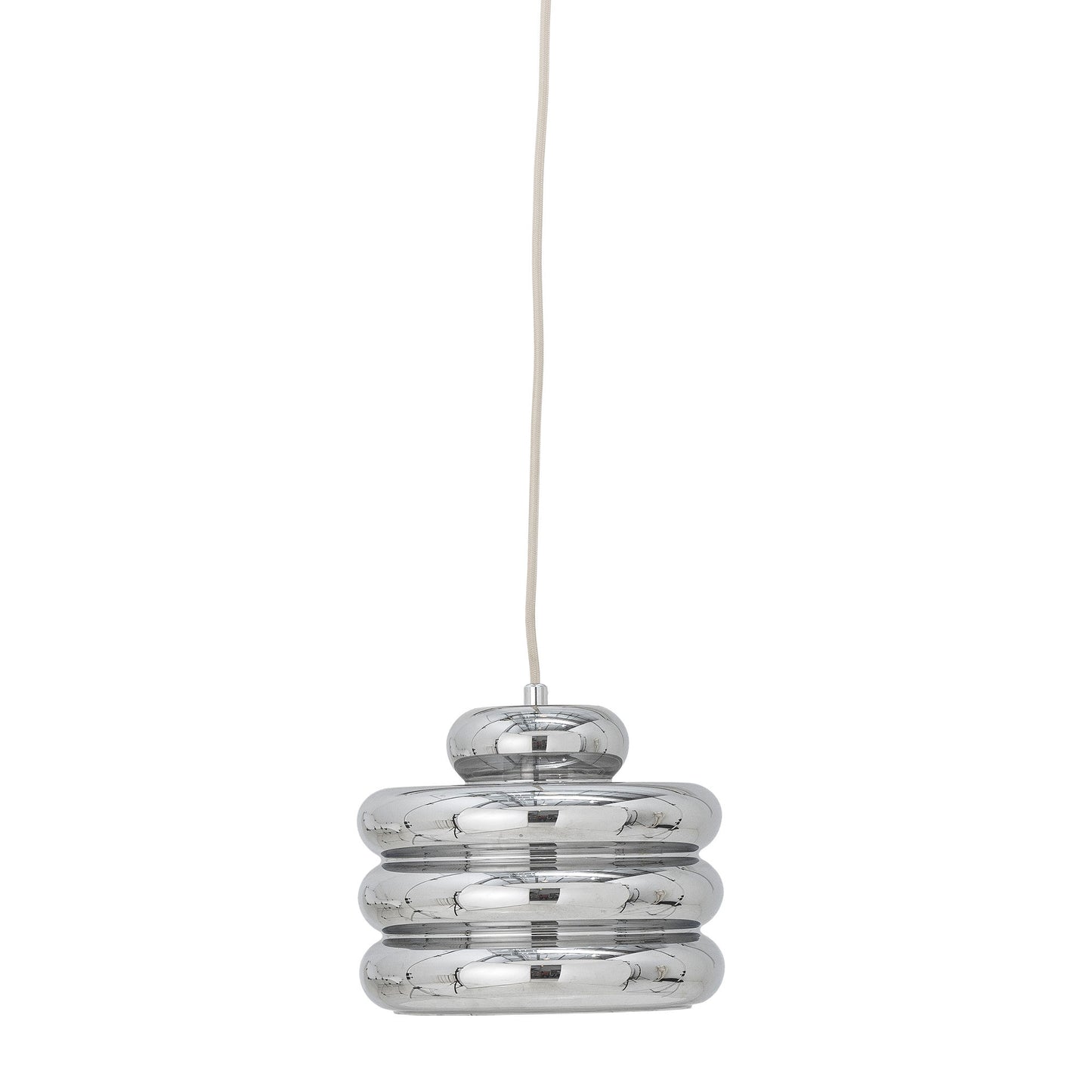 Bloomingville Spike Hängeleuchte, Silber, Glas