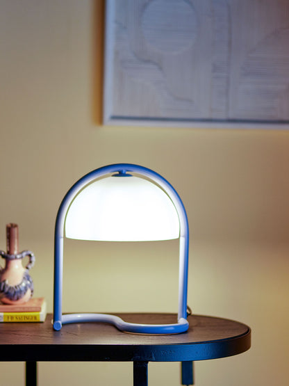Bloomingville Favour Tischlampe, Blau, Acryl