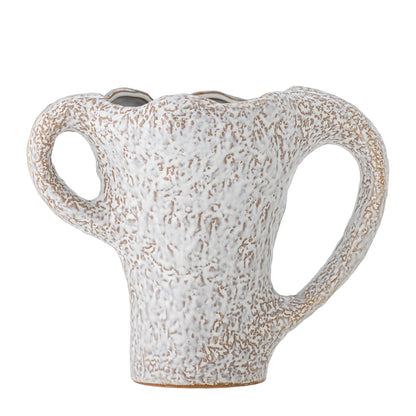 Bloomingville Ledger Vase, Grün, Steingut