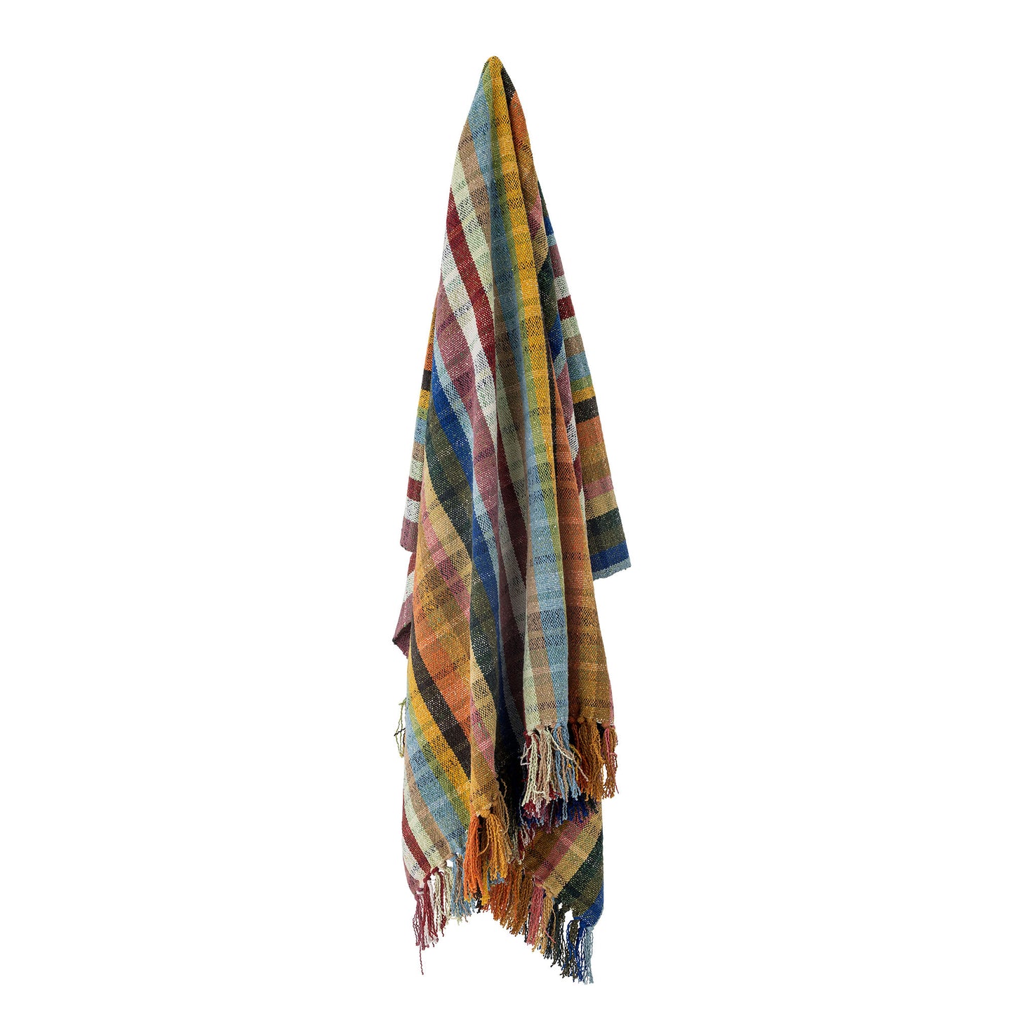Bloomingville Elmy Decke, Bunt, Recycelte Baumwolle