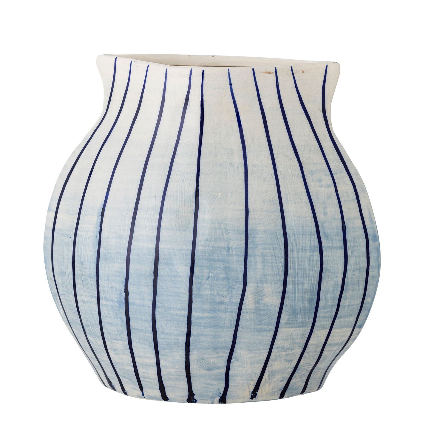 Bloomingville Esra Vase, Blue, Steingut