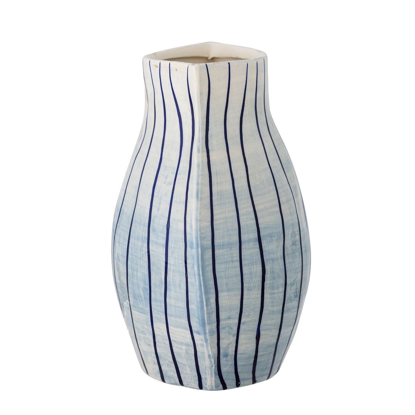 Bloomingville Esra Vase, Blue, Steingut
