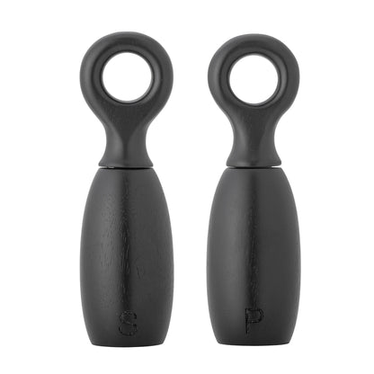 Bloomingville Martim Salz- und Pfeffermühle, Schwarz, Gummibaumholz