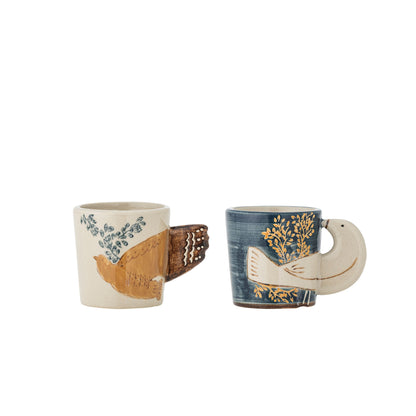 Bloomingville Hezha Espressotasse, Blau, Steingut