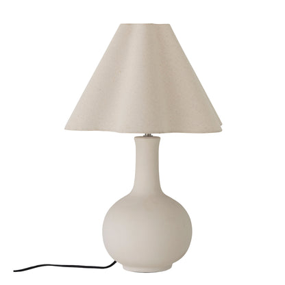 Bloomingville Heide Tischlampe, Weiß, Steingut