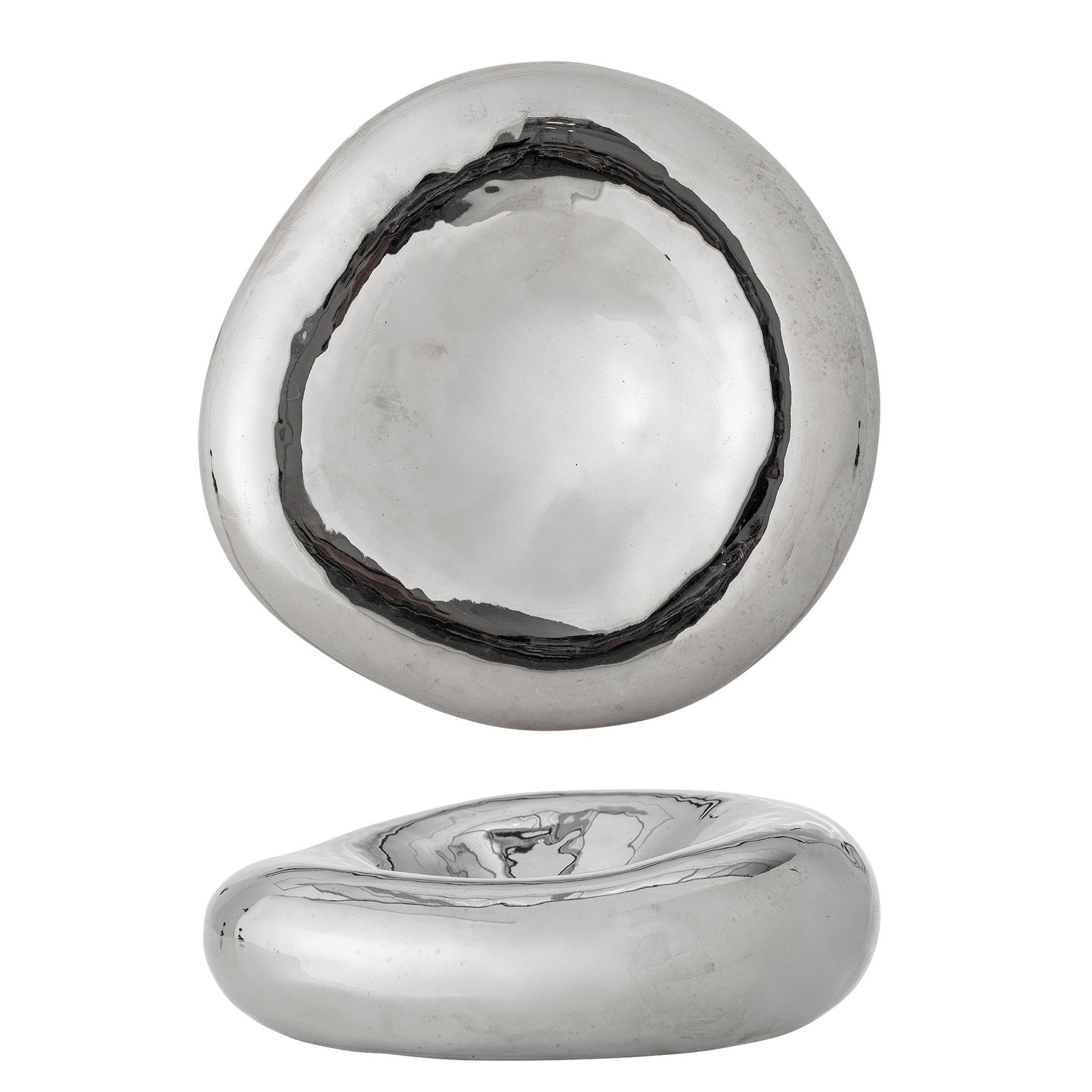 Bloomingville Shine Schale, Silber, Steingut