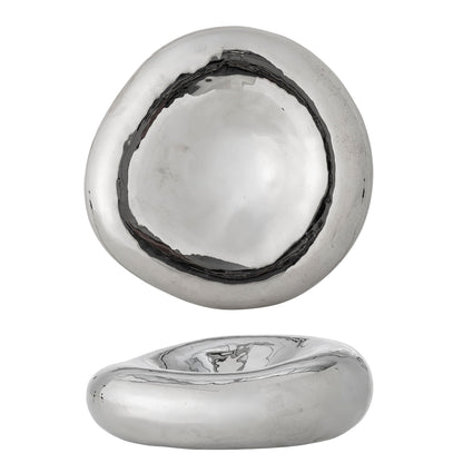 Bloomingville Shine Schale, Silber, Steingut