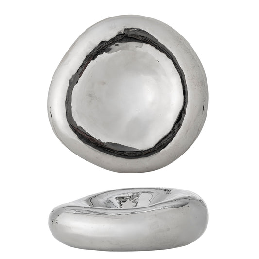 Bloomingville Shine Schale, Silber, Steingut