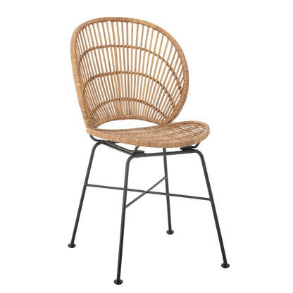 Bloomingville Fiore Esszimmerstuhl, Natur, Rattan