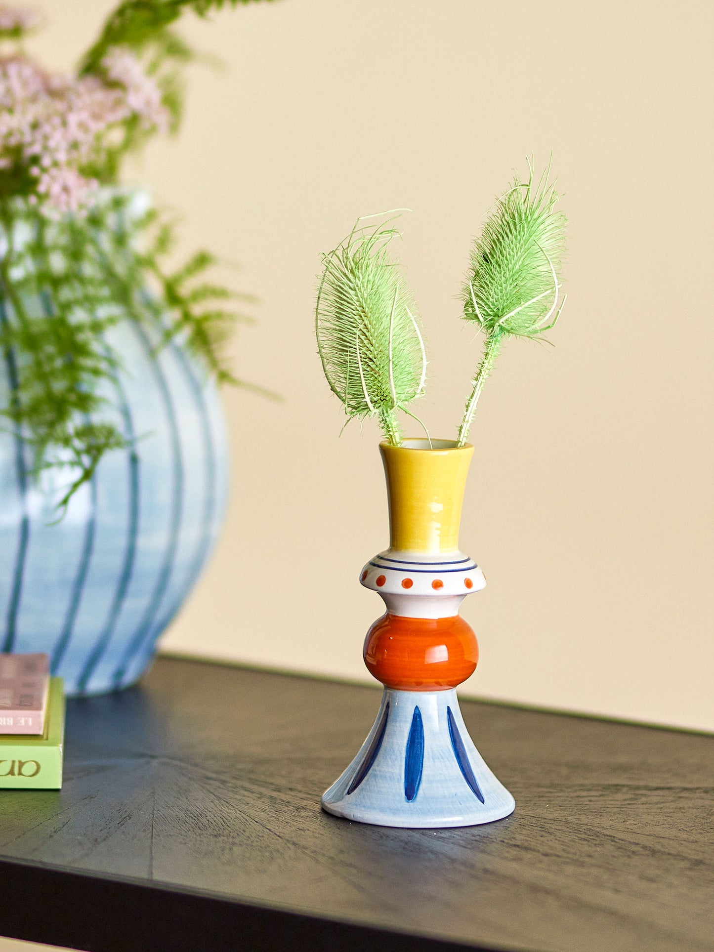 Bloomingville Kairi Deko-Vase, Bunt, Steingut