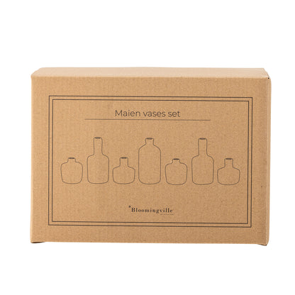 Bloomingville Maien Deko-Vase, Bunt, Steingut