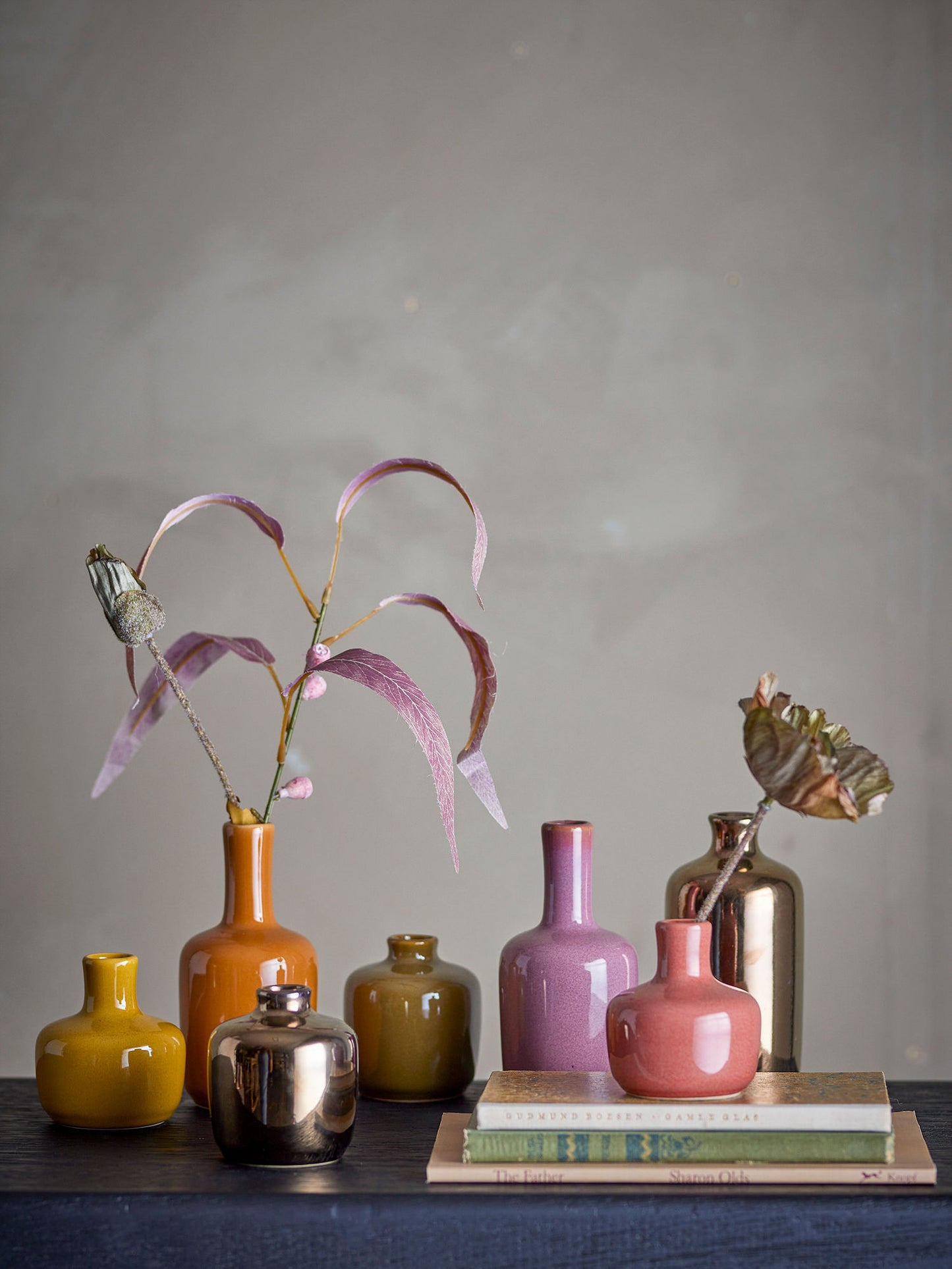 Bloomingville Maien Deko-Vase, Bunt, Steingut
