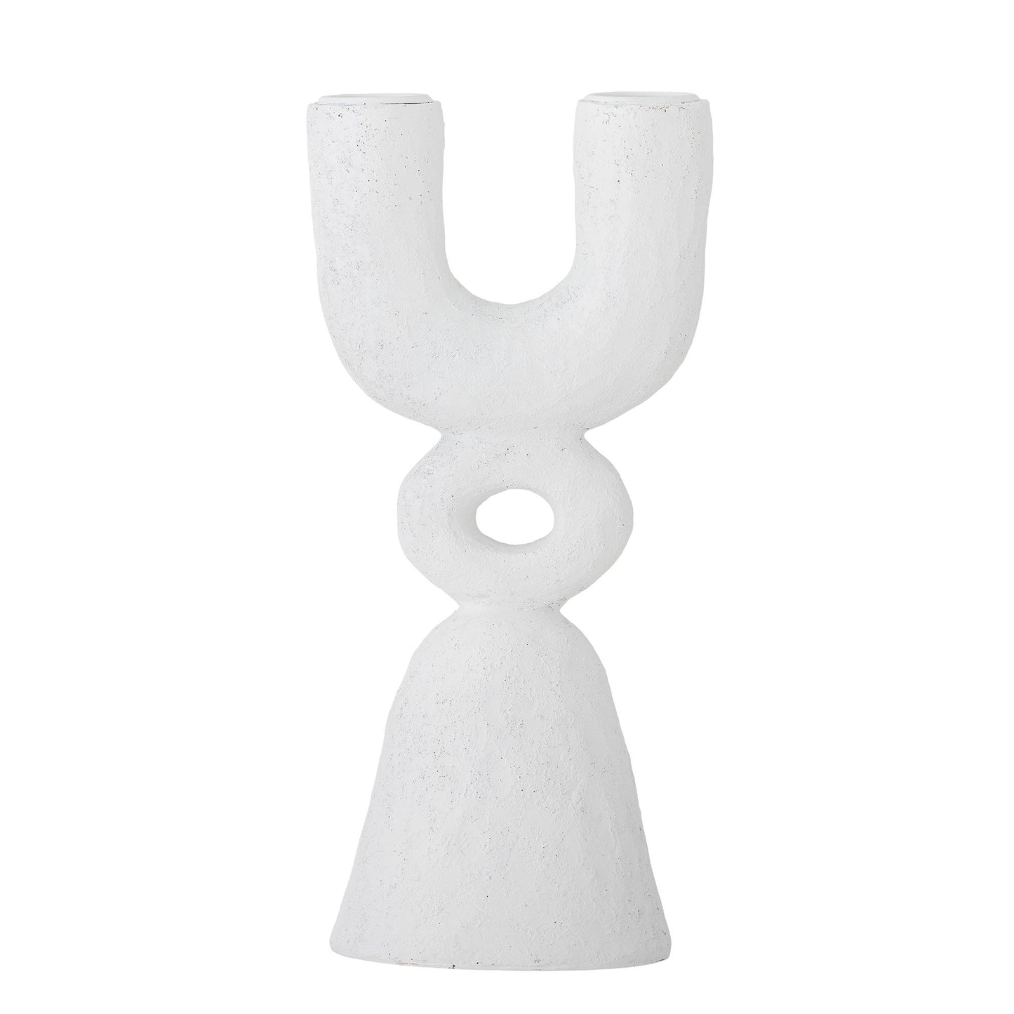 Bloomingville Syra Kerzenhalter, Weiß, Polyresin