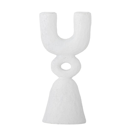 Bloomingville Syra Kerzenhalter, Weiß, Polyresin