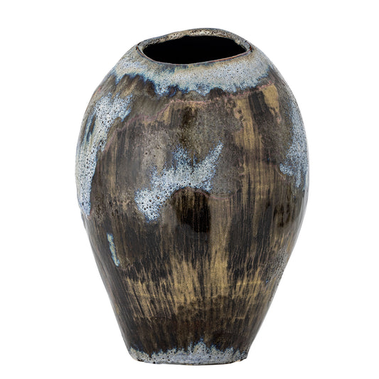 Bloomingville Senja Vase, Braun, Steingut