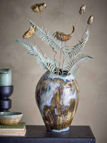 Bloomingville Senja Vase, Braun, Steingut