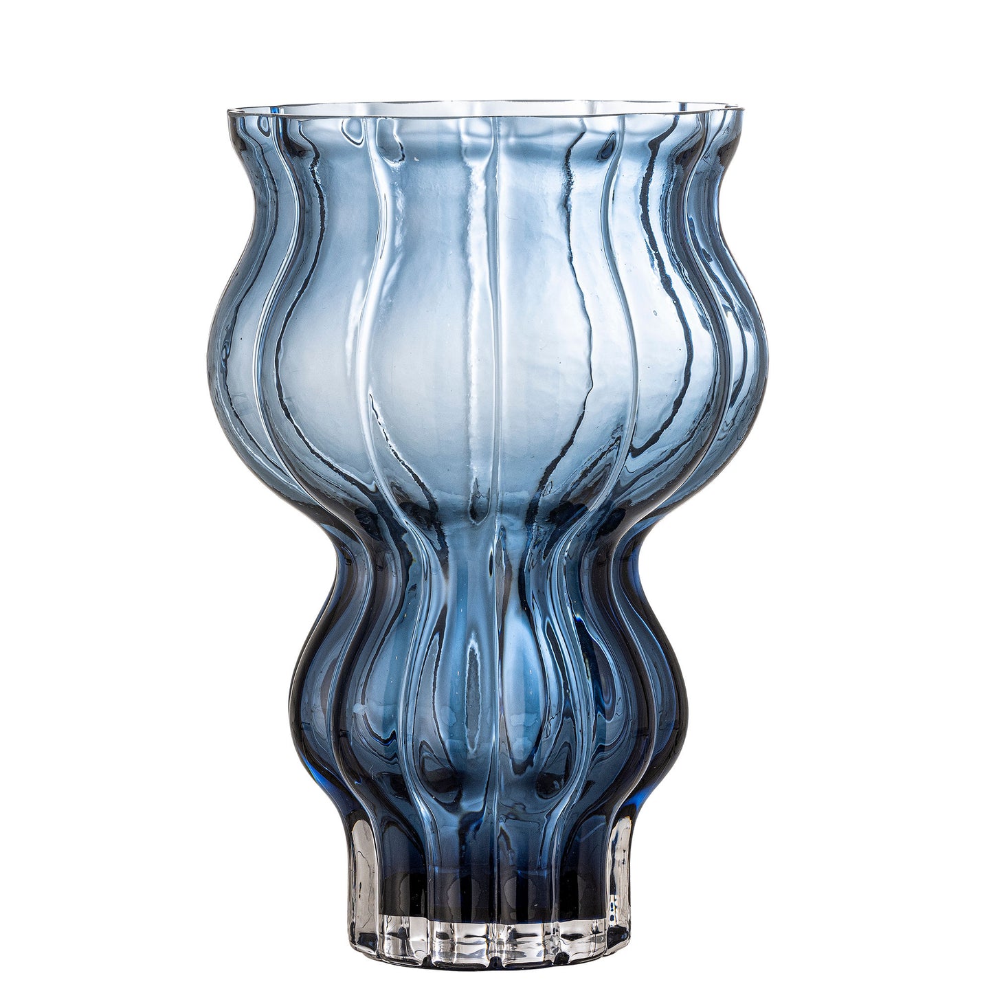 Bloomingville Zanna Vase, Blue, Glas