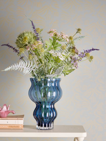 Bloomingville Zanna Vase, Blue, Glas