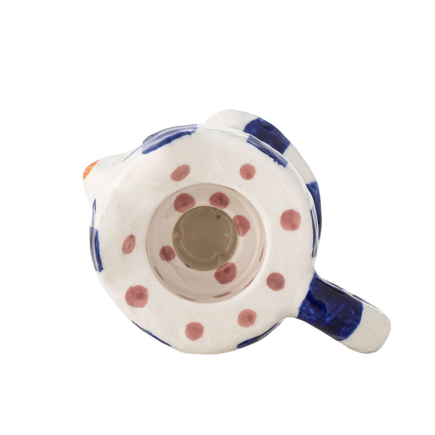Bloomingville Caty Kerzenhalter, Blau, Steingut