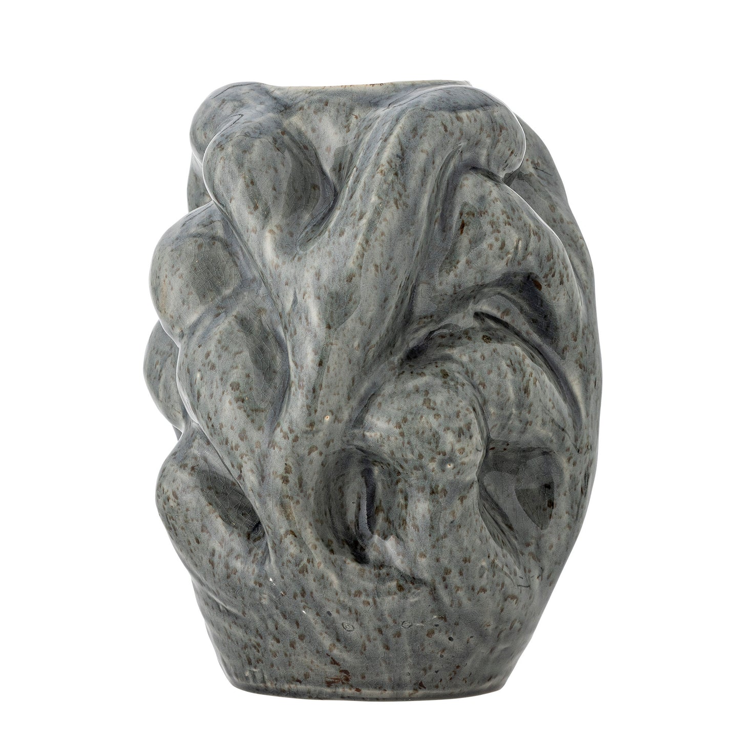 Bloomingville Vuelle Vase, Grau, Steingut