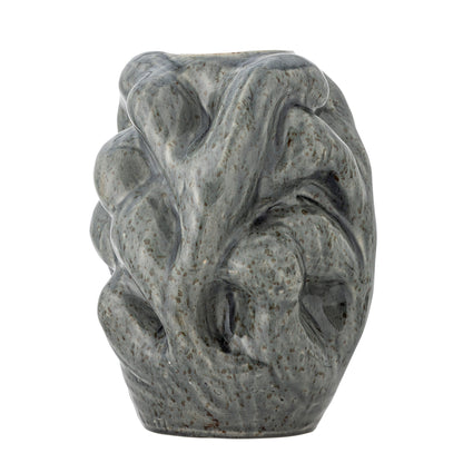 Bloomingville Vuelle Vase, Grau, Steingut