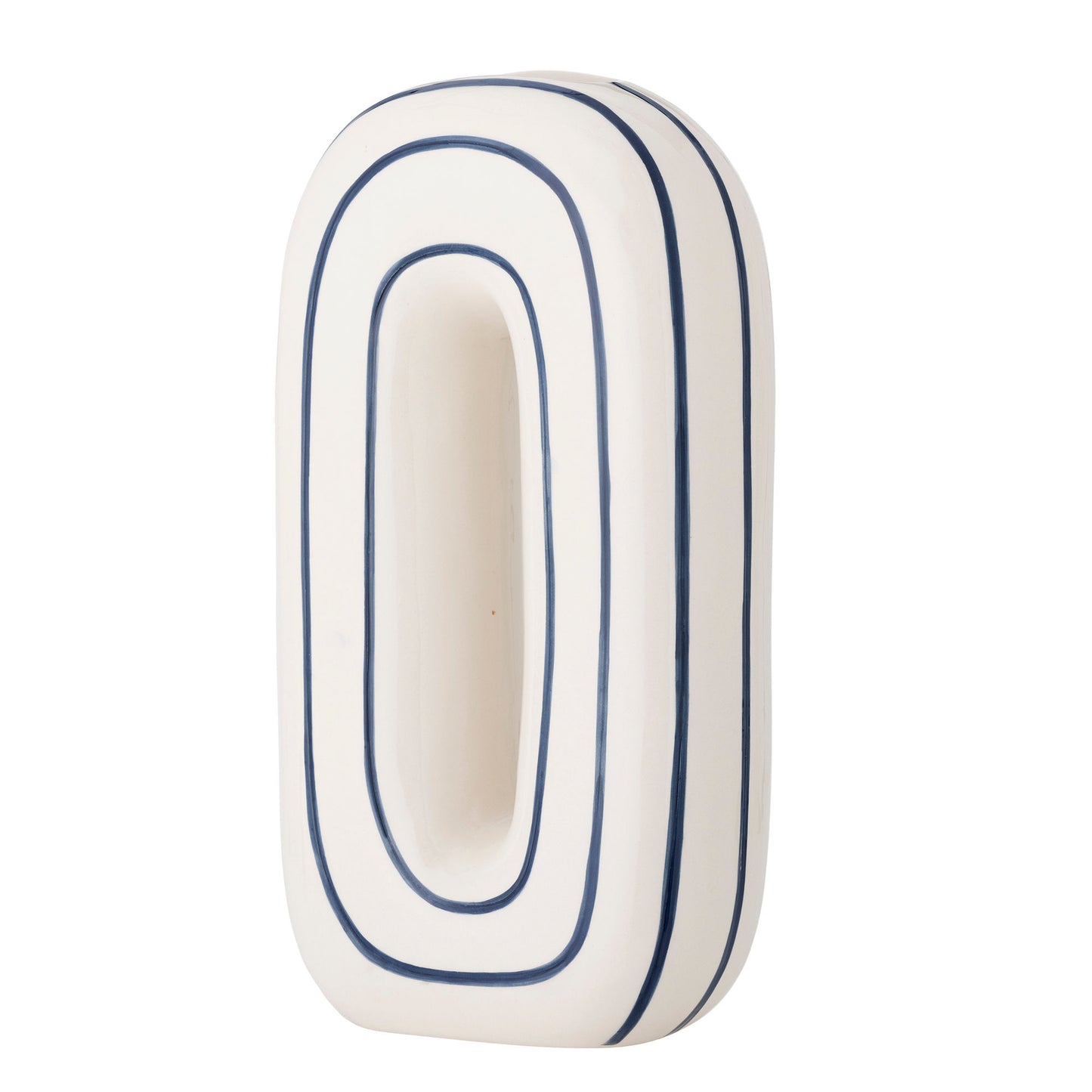 Bloomingville Mae Vase, Blau, Keramik