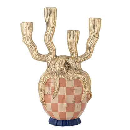 Bloomingville Medusa Kerzenhalter, Gold, Polyresin