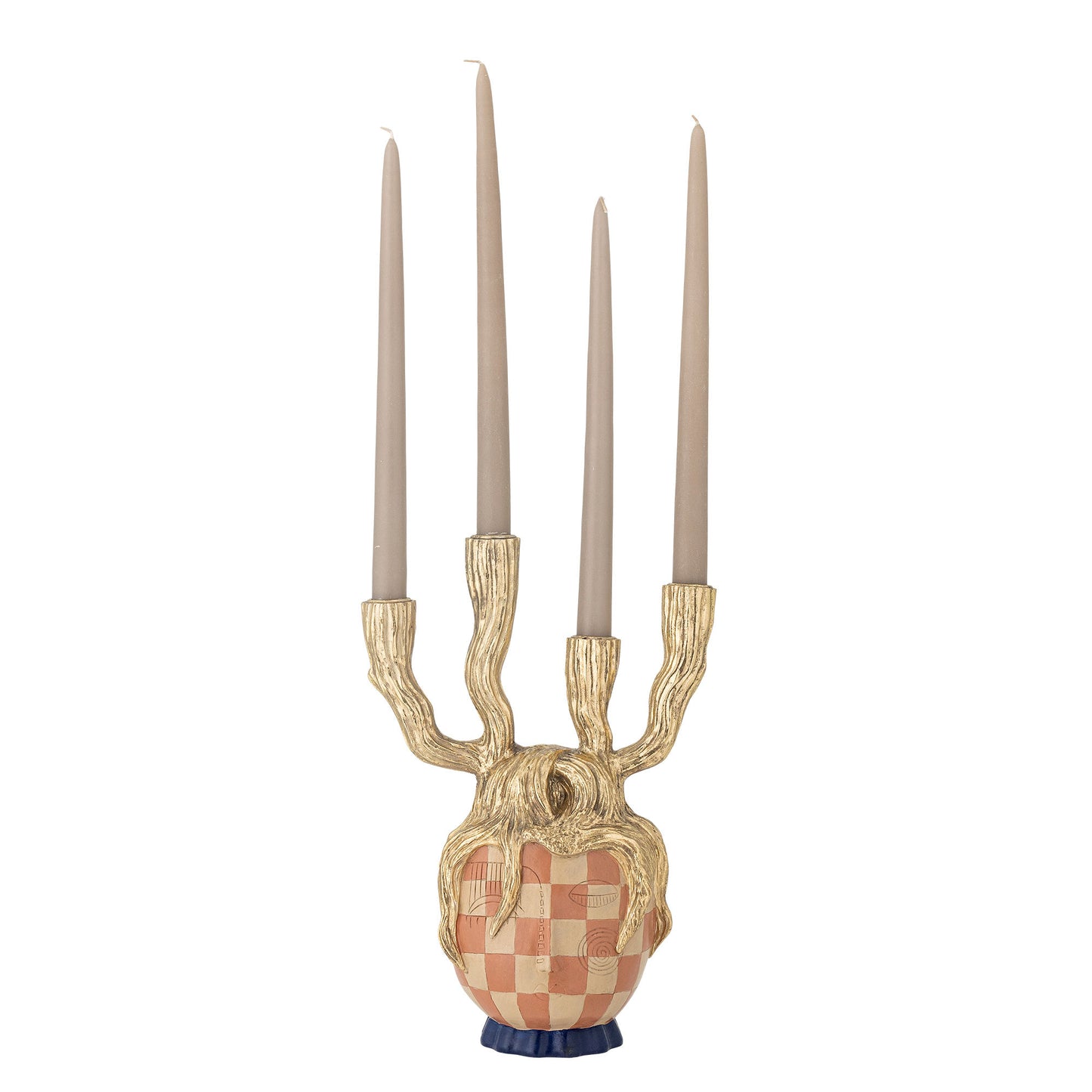 Bloomingville Medusa Kerzenhalter, Gold, Polyresin