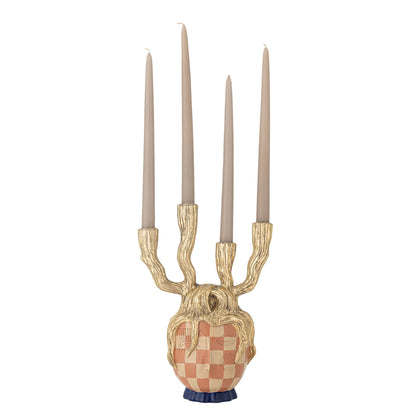 Bloomingville Medusa Kerzenhalter, Gold, Polyresin
